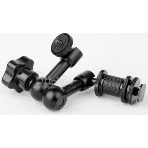 7Inch / 290mm Magic Arm DSLR Rig Camera Camcoder LCD Monitor Flash Light 1/4 Female Male Screw Socket Accessories