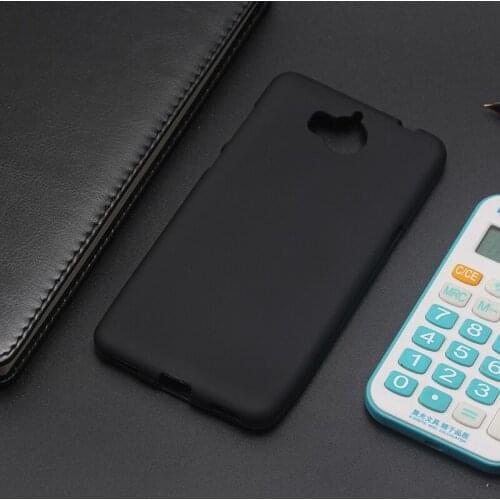 AMMYKI high quality soft Black silicone Durable Never Fabe phone cover 5.0'For Huawei Y5 2017 case