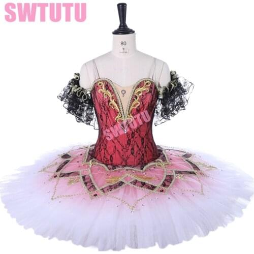 Ballet tutu child Professional ballet tutus for girl nutcracker Classical ballet tutu orange Swan lake ballet dressBT9278