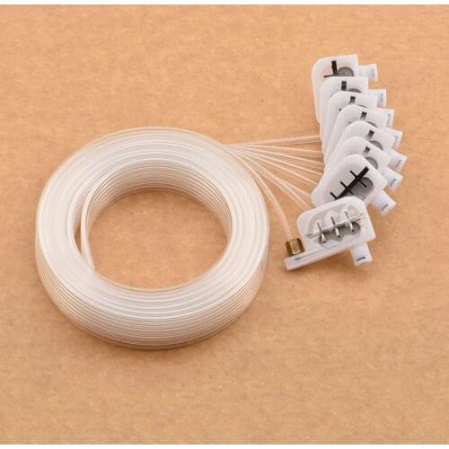 8color R2000 DX4 DX5 Damper 8pcs Small Damper 8pcs Screw Oring 2 Meter 8 Line Ink Tube For Roland Mimaki JV3 Epson 1390 Printer