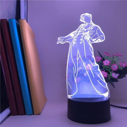 Multifunctional Night light LED Tango Figure Atmosphere Decor 3D Neon Lamp For Club Color Changing Nightlight Bluetooth Speaker