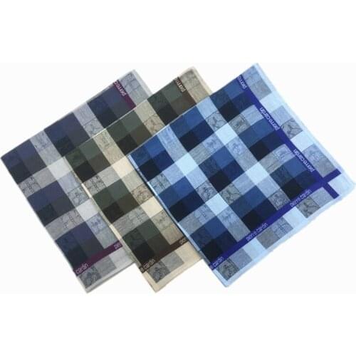 12PCS 43 * 43CM Pure Cotton Mens Handkerchief Handkerchief Square Scarf