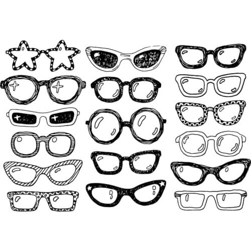 Irregular Figure glasses frames metal steel cut dies DIY Scrapbook Album Paper Card Cutting Dies Stencil for card Crafts