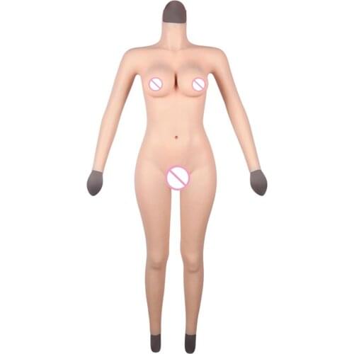 CDE Cup Silicone Bodysuit Tights Breast Forms Tits With Fake Boobs Huge For Shemale Crossdresser Transgender Transsexual Cosply