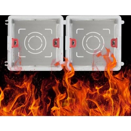 KXN Switch Socket Bottom Box Type 86 Concealed Cassette Junction Boxes PC Material Fire Retardant for Wall Light