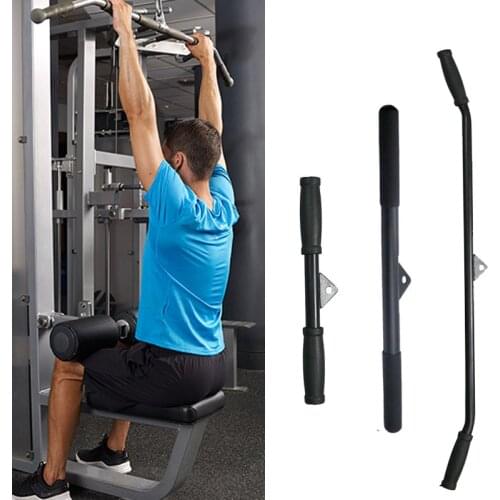 Gym Home Fitness Lat Pulldown Bar Attachment Hollow Steel Biceps Triceps Training Bar Gym Equipment Accessories 100/50/38Cm