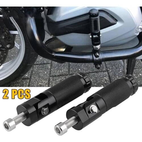 Top Quality 2pcs CNC Aluminum Universal Motorcycle Motor Bike Folding Footrests Foot Rests Pegs Pedals Set Parts Dropshipping