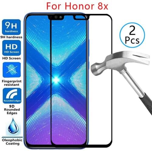 9d screen protector tempered glass case for huawei honor 8x cover on honor8x honer onor 8 x x8 6.5 protective phone coque bag