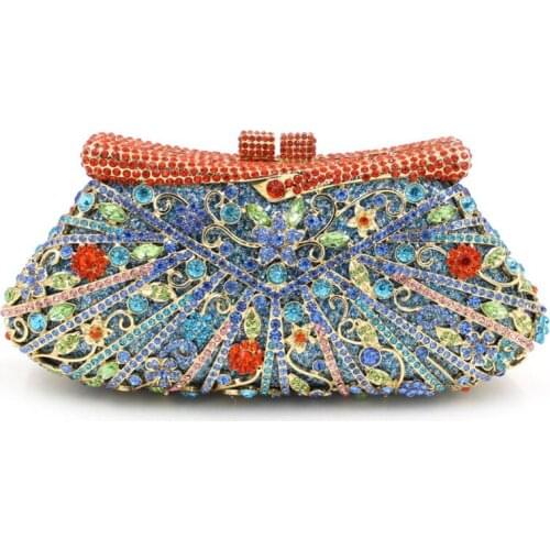 New Female Crystal Diamond Clutches Women Evening Bag for Wedding Designer Bags Womans Bags Brand Designer High Quality wallet