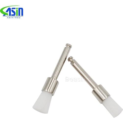 100pcs/Box High quality Professional Dental lab Polishing Products Nylon latch flat Polisher Brush Prophy Brushes