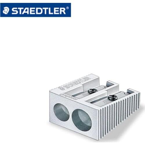 2 Pcs/Lot STAEDTLER 510 20 metal different double holes Pencil sharpener for kids manual sharpener for kids Stationary Office Sc