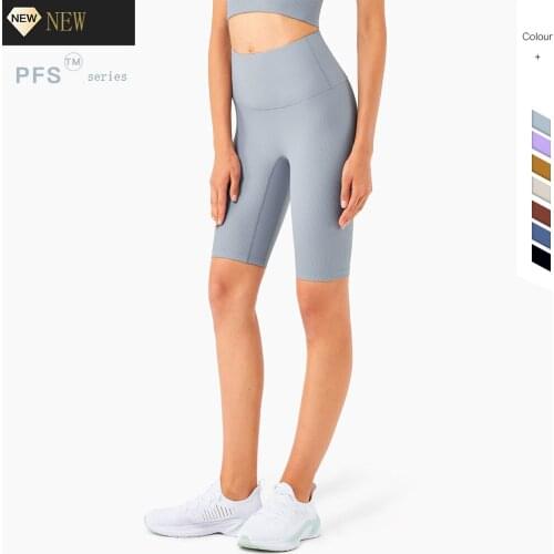 2021 New Ribbed Five-point Shorts High Waist Anti-curling Jogging High Quality Gym Yoga Shorts Push Up Seamless Leggings Woman