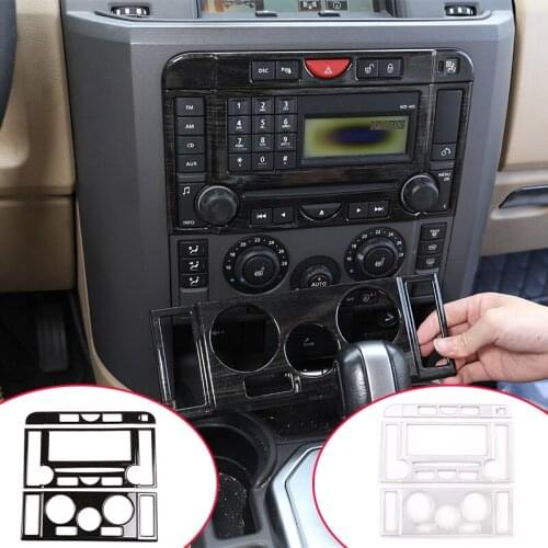 3 pcs ABS Car Styling For Land Rover Discovery 3 LR3 2004-2009 Central Control Mode Frame Car Interior Accessories 2 Style