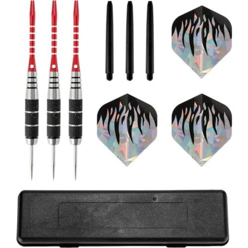 3Pcs 22g Darts Set Professional Soft Darts Needle Box Shafts Flight Rod Leaf Electronic Dartboard Shooting Indoor Entertainment