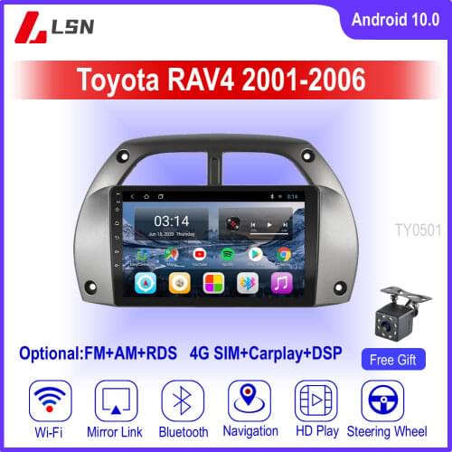9" Android 10 For Toyota RAV4 2001,2002,2003,2004,2005,2006 Multimedia Video GPS Navigation Car DVD Radio Player Auto Navi