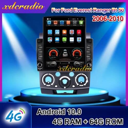 Xdcradio 10.4" Android 10.0 Tesla Style Vertical Screen For Ford Everest Ranger Bt 50 Car Radio Multimedia Player GPS Navigation