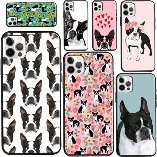 Boston Terrier Dog For iPhone 12 mini 11 Pro Max Phone Case For iPhone 7 8 Plus 6S X XR XS Max SE 2020 Coque