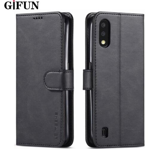 Case For Samsung Galaxy A01 Luxury Leather Wallet Flip Book Cover For Samsung A01 A 01 Magnetic Phone Cases Card Stand Holder