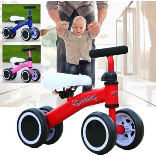 Baby Balance Tricycle Baby Walker Riding Toys for Kids 1-2 Years Child Bike Childrens Bicycle Wear Resistant Three Wheel Bike