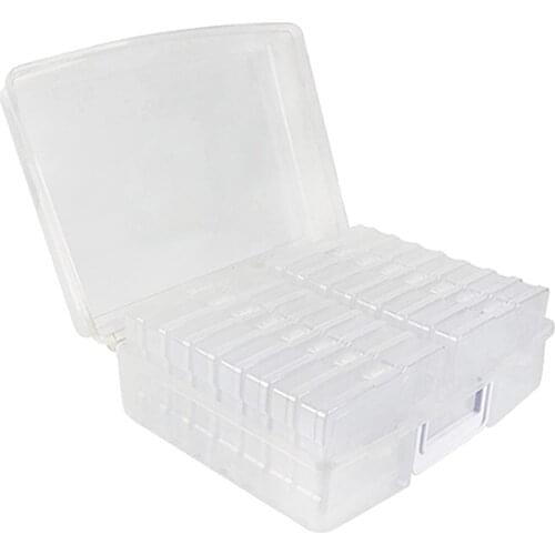 Photo Case Plastic Photos Storage Box Craft Supplies Sew Tools Home Collect