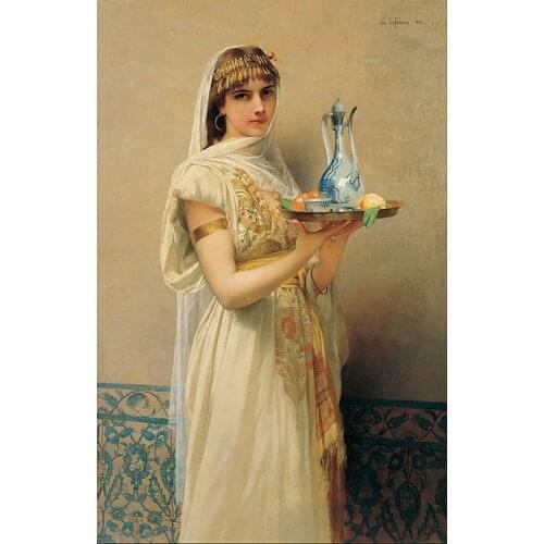 GOOD quality # HOME OFFICE wall Decorative art # Middle East Turkey Housemaid by Jules Lefebvre 1880 print painting on canvas