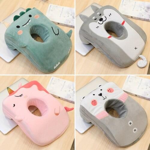 New Multi-function Nap Pillow cartoon stuffed memory cotton animal shape sleep pillow Office artifact Hollow Plush Pillow