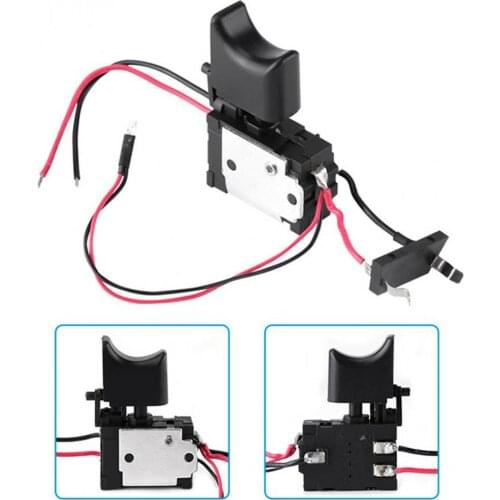 DC7.2-24V Electric Drill Switch Cordless Drill Speed Control Button Trigger W/ Small Light Power Tool Parts For Bosch Makita