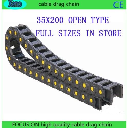 Free Shipping 35x200 1 Meters Bridge Type Plastic Towline Cable Drag Chain