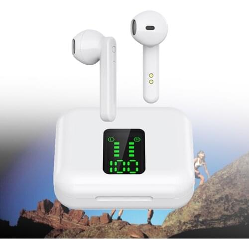 Sports Fitness Waterproof Earphones TWS Wireless Bluetooth 5.0 Headset Wireless HiFi Stereo Binaural HD Call Earbuds For Phone