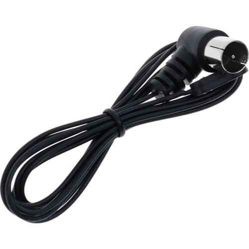 FM Antenna Male For Sound Natural Sound Stereo Receiver For FM Radio/ Hi-Fi/ DAB/ TV Indoor Use Black