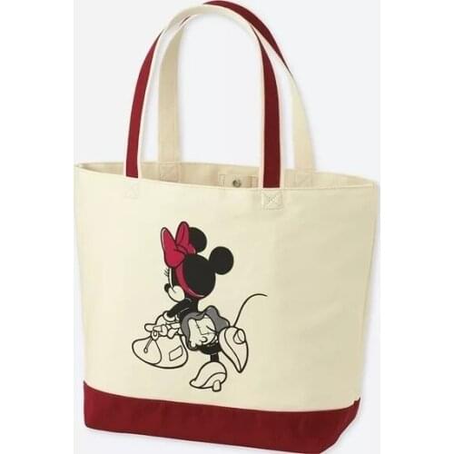 Disney womens Mickey mouse green canvas shoulder bag ladies hand bag Minnie high quality clutch girls handbags