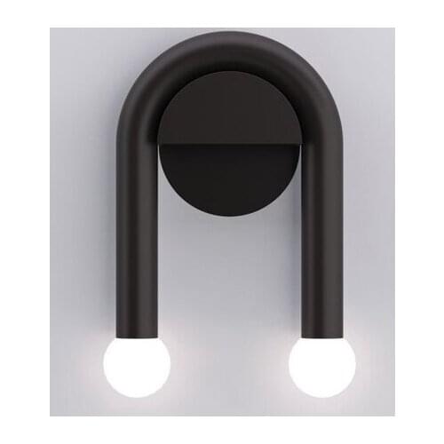 Nordice luminaria led crystal corridor living room bedside espelho wall lights for home