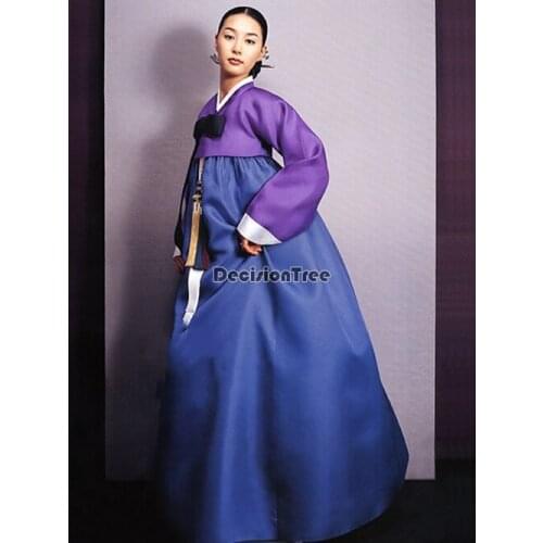 2021 hanbok for women korean traditional costume minority palace performance court clothes flower year wedding party dance dress