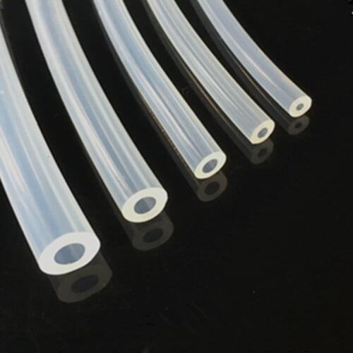 5M Silicone rubber tube 3x8 4x5 4x6 4x7 4x8 5x7 5x8 5x9 5x10 6x8 6x9 6x10 6x12mm transparent clear pipe Hose medical plumbing