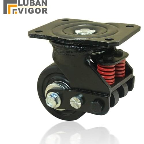 3inch ,Silent damping universal wheel with spring, wheel anti-seismic caster,for Heavy equipment,gate,Industrial casters