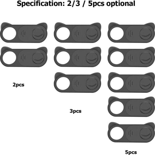 Tongdaytech WebCam Cover Shutter Magnet Slider Plastic Universal Antispy Camera Cover For Laptop iPad PC Macbook Privacy Sticker