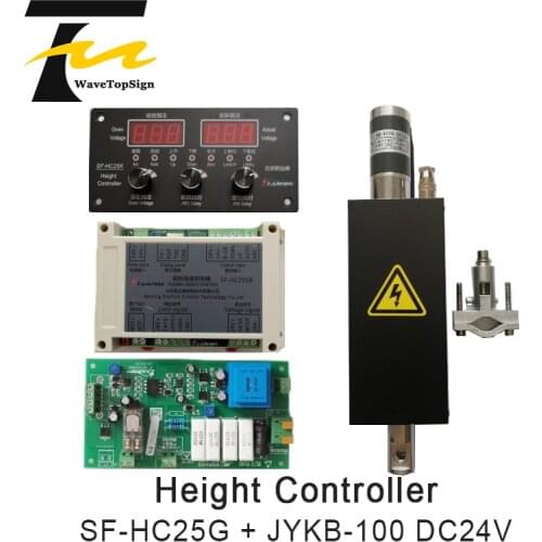 WavetopsignSF-HC25G Plasma THC ARC Voltage Height Controller With THC Lifter JYKB-100 For Plasma Cutting Machine Height Adjuster