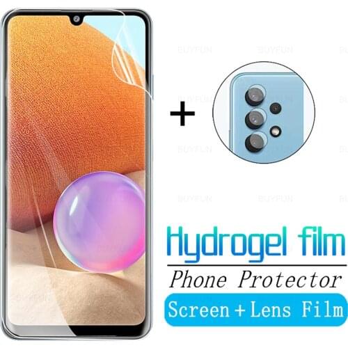 9D Screen Camera Lens Protective Film For Samsung Galaxy A32 Soft Hydrogel Film For Samsung A32 5G samsun A 32 HD Film Not Glass