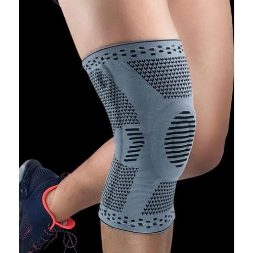 1PCS Knee Pad Nylon Fitness Elastic Compression Basketball KneePad Running Cycling Knee Support Sports Braces Sleeve Volleyball