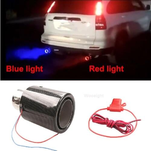 Wooeight 2X Universal Grade 304 Stainless Steel Exhaust Tail Rear Muffler Tip Pipe Fit for BMW VW LAND ROVER Car Accessories