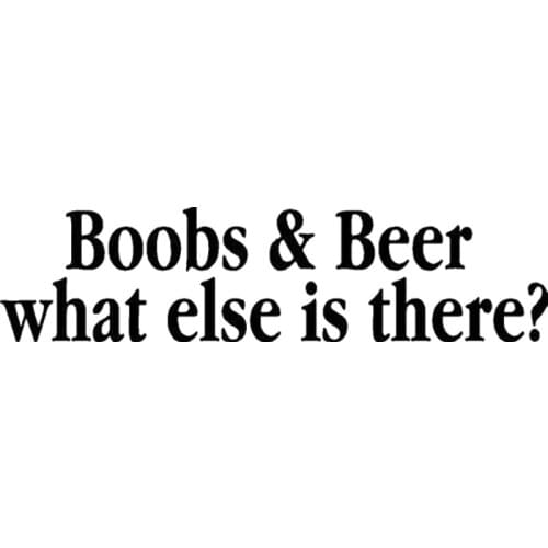 20.3*5.1cm What else is there in the chest and beer? Vinyl decal/sticker drink party funny Car Styling