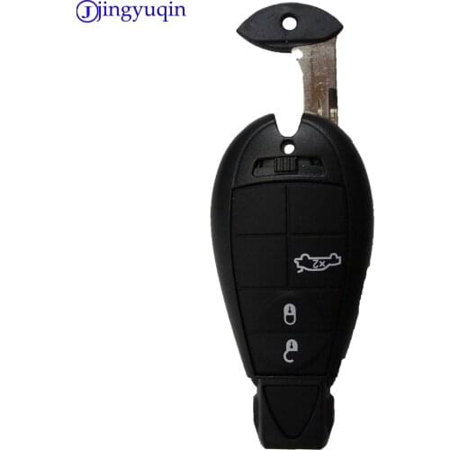 20pcs for Dodge Challenger Magnum Charger for Chrysler Smart Remote Key Case No Chip Uncut Insert 4 Buttons Car Key Fob Shell