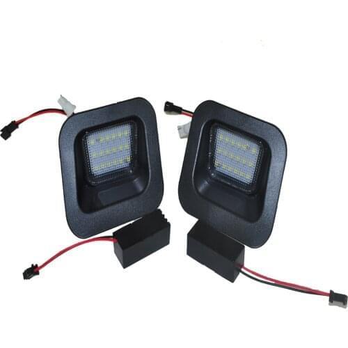 2x LED Car License Number Plate Lights for Dodge RAM 1500 2500 3500 2003-2015 Auto White Illumination Licence Plate Light