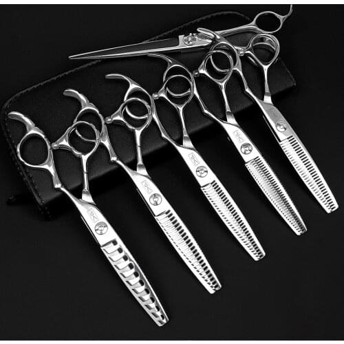 5.5"/6"/7"VP Professional Hairdressing Scissors Set Hairdressing Expert Japanese 440C Hairdressing Scissors Thinning 10-60