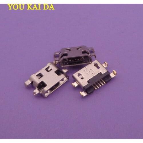 5pcs micro mini usb jack socket type-B Charging port Connector dock plug for Fly IQ458 Evo Tech 2 IQ459 Quad EVO Chic 2 5 pin