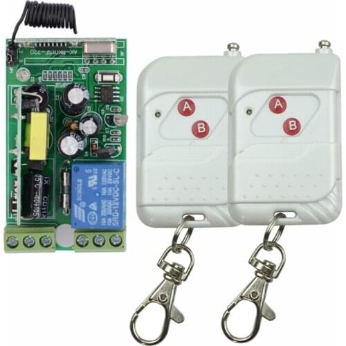 AK-RK01S-220-E AC 85V 110V 220V 230V Wireless Remote Control lighting switch ON/OFF 1 Channal relay switch Receiver Transmitter