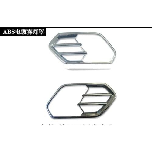 Auto Accessories Fit for Ford Kuga Escape 2017 ABS Chrome Front Head Fog Lamp Lamp Shade Frame Protection Car Styling Trim 2 Pcs