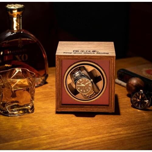 Automatic Watch Winders Box Rotator Single Watchwinder Winding Watch Cabinet Organizer Luxury Wood Mute Storage Display Boxes