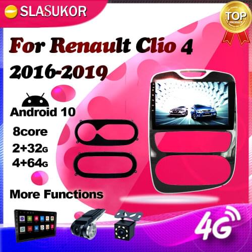 Android Multimedia Video Audio Player For Renault Clio 4 ZOE 2016-2019 DSP 4G Car Radio Navigation GPS WIFI 2G+32G No 2din DVD