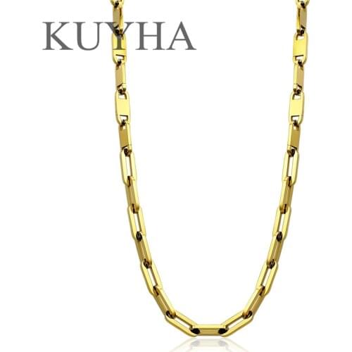 Luxury Set Neckalce Braceler metal necklace for for Women Gold Stainless Steel Chain Christmas Fashion Jewelry Gift